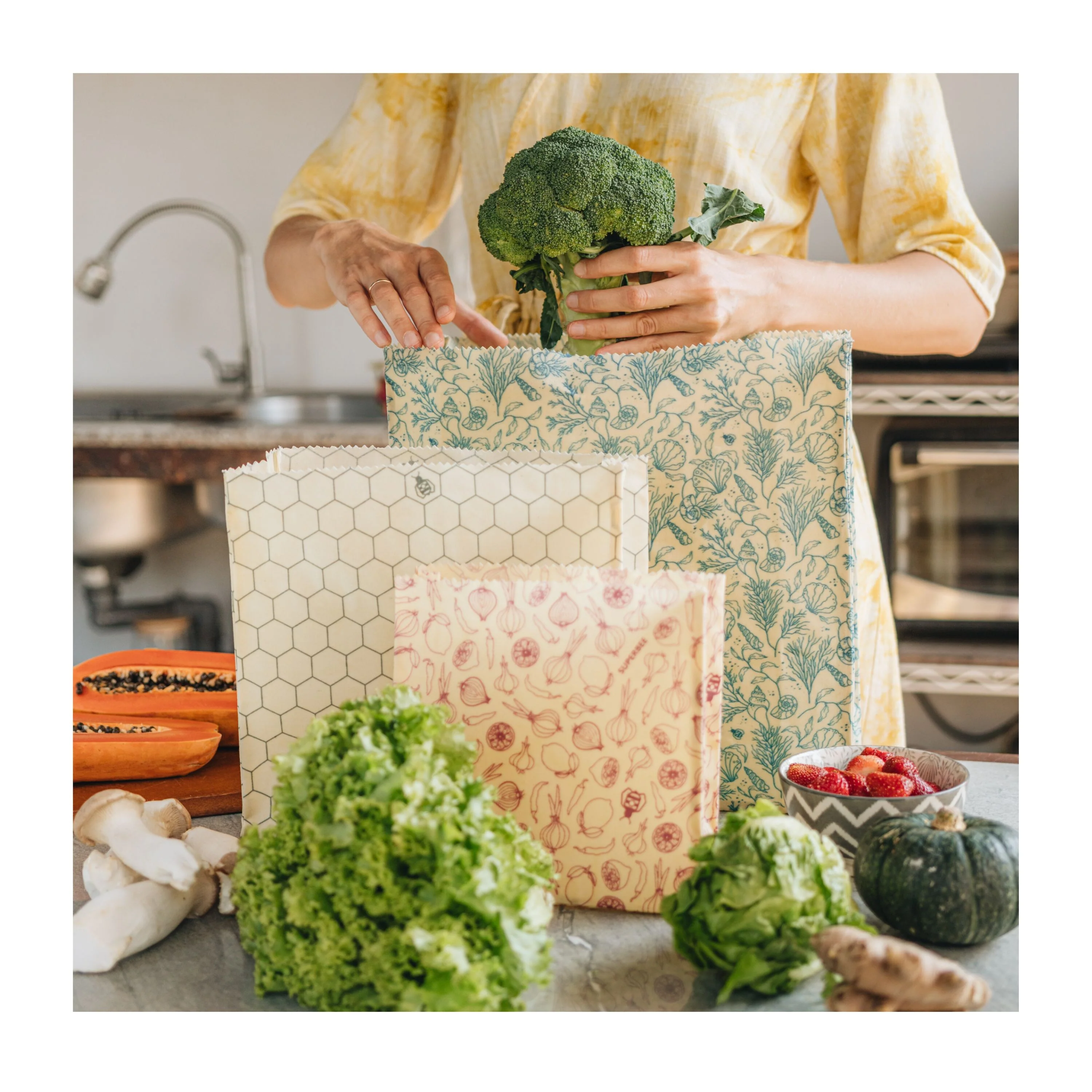 Waxed Food Bag - Image 3