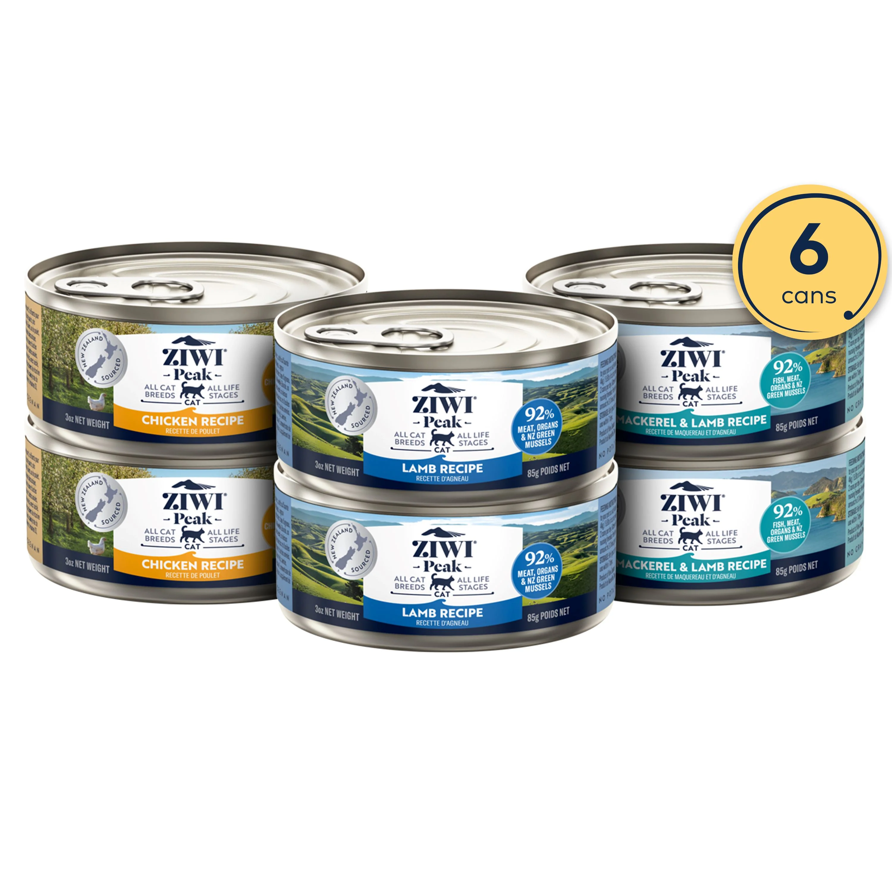 Wet Cat Food Variety Pack- All Natural, High Protein, Grain Free, Limited Ingredient, with Superfoods