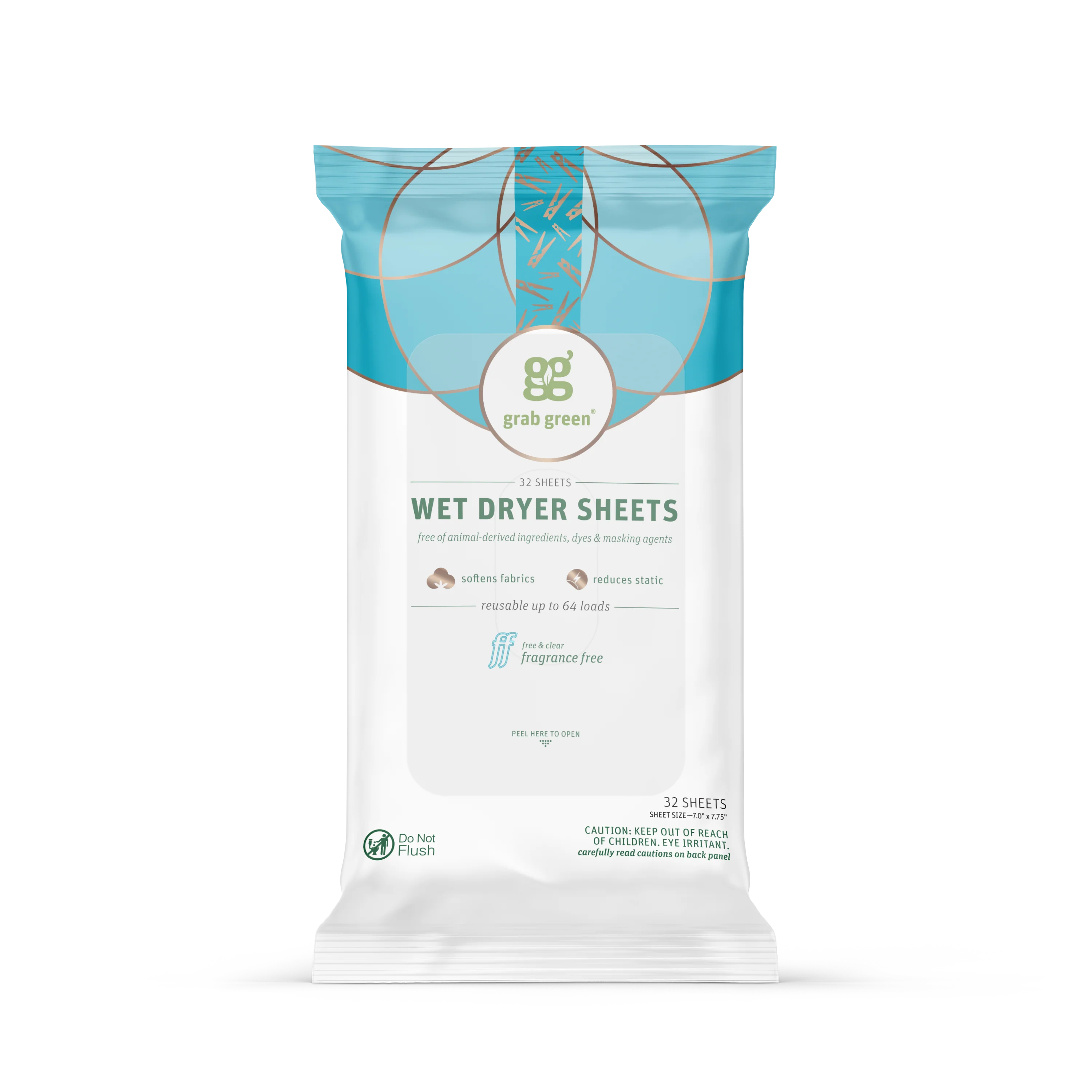Wet Dryer Sheets - Fragrance Free