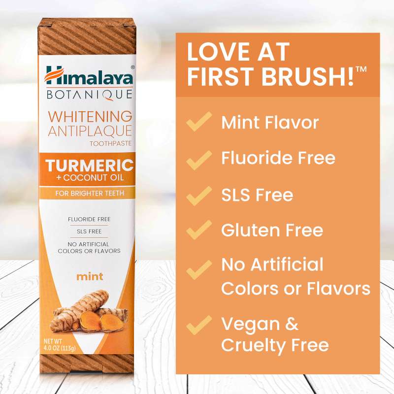 Whitening Antiplaque Turmeric + Coconut Oil Toothpaste - Image 4