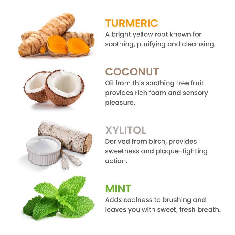 Whitening Antiplaque Turmeric + Coconut Oil Toothpaste - Image 5