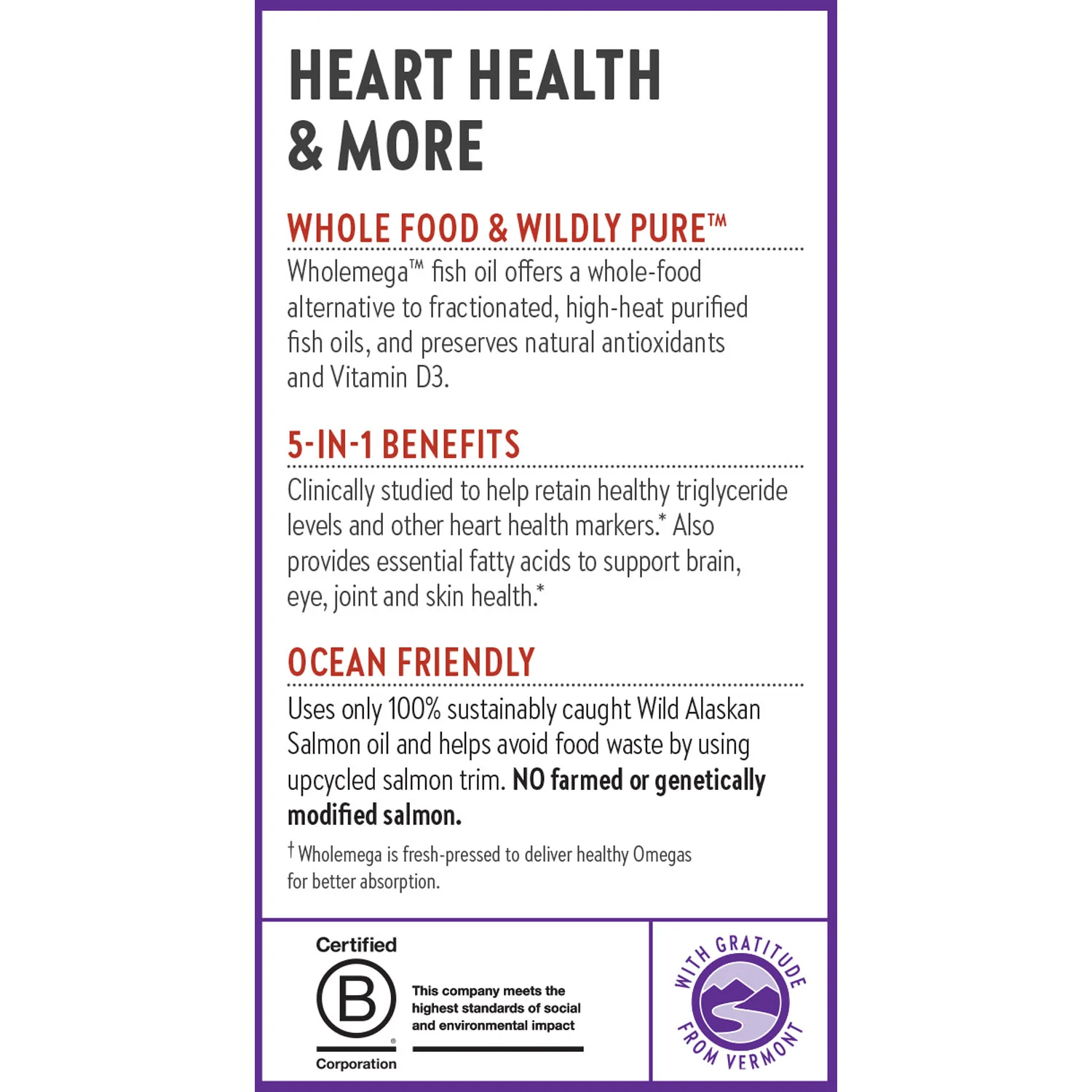 Wholemega™ Fish Oil, Sustainably Caught Wild Alaskan Salmon Oil with Omega-3 - Image 9