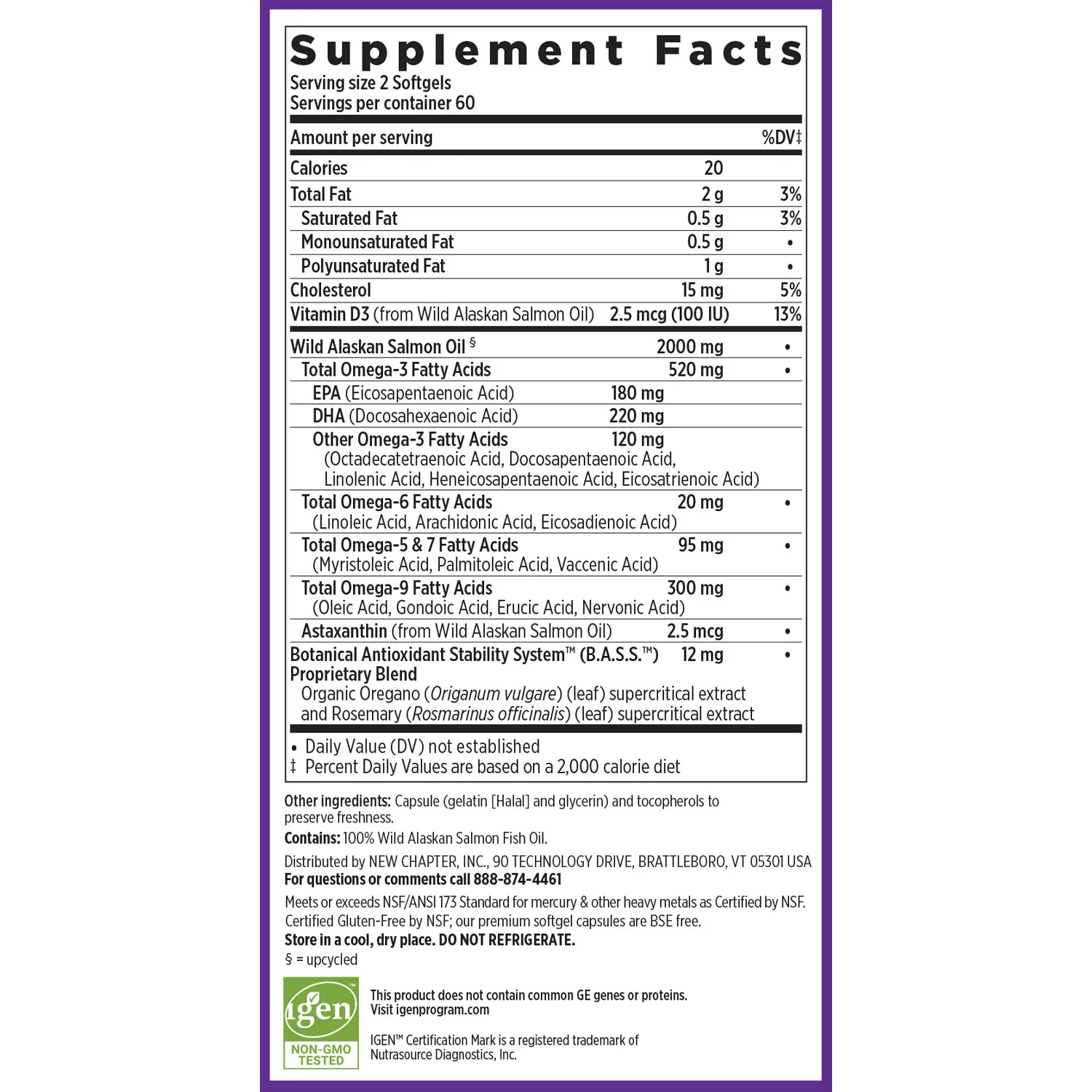 Wholemega™ Fish Oil, Sustainably Caught Wild Alaskan Salmon Oil with Omega-3 - Image 4