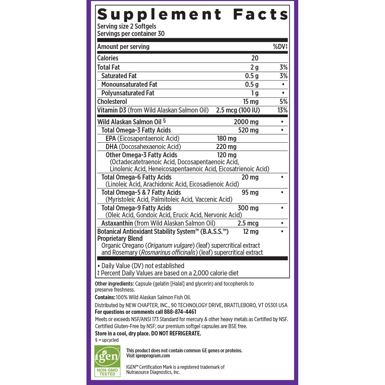 Wholemega™ Fish Oil, Sustainably Caught Wild Alaskan Salmon Oil with Omega-3 - Image 14