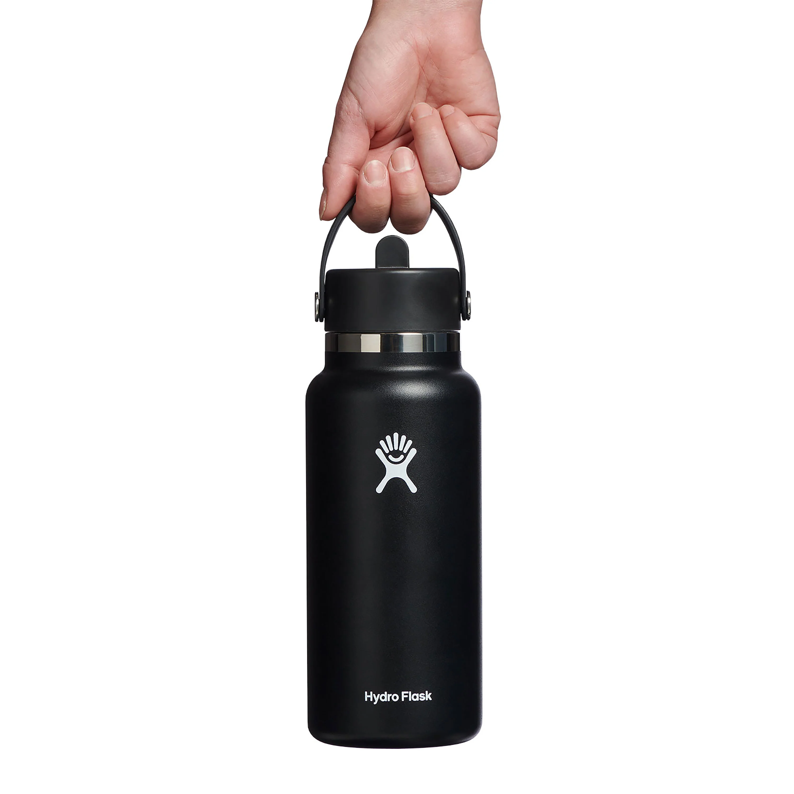 Wide Mouth Bottle with Flex Straw Cap, 32 oz - Image 12