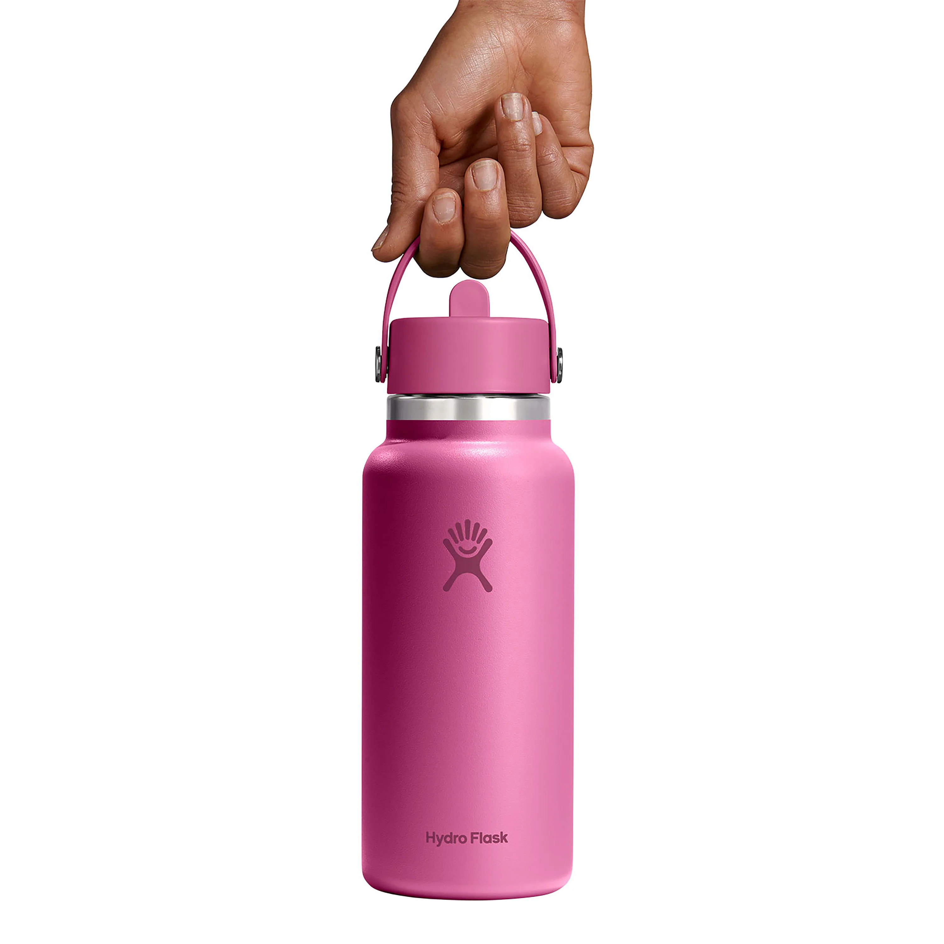 Wide Mouth Bottle with Flex Straw Cap, 32 oz - Image 3