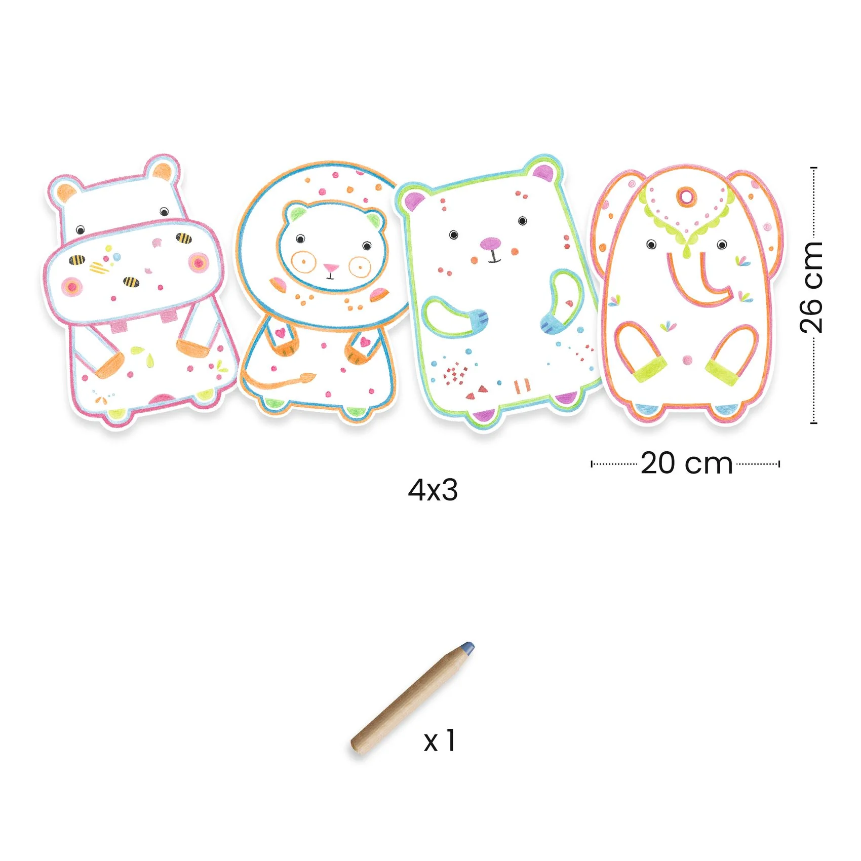 Wild Animals to Discover Coloring made with FSC® Certified Paper - Image 4