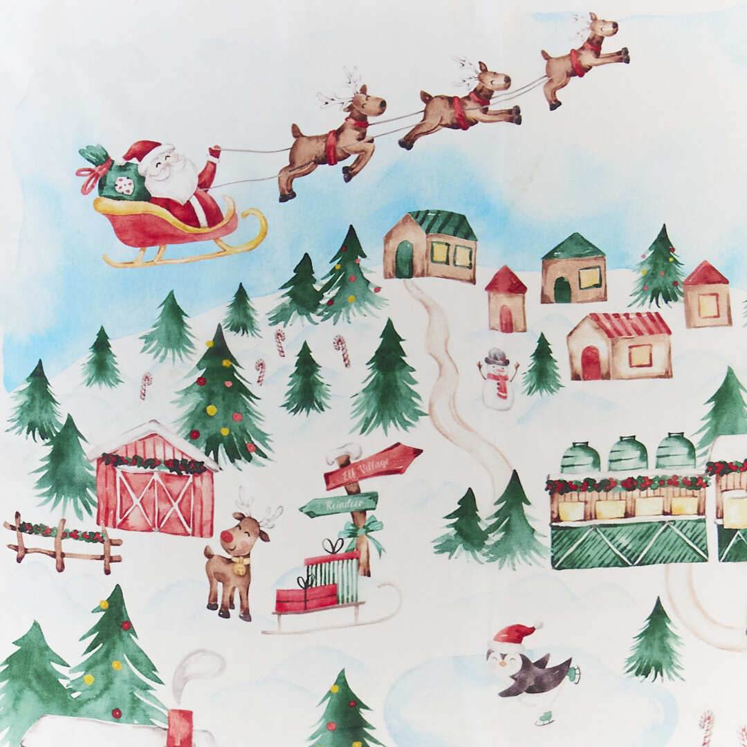 Winter Wonderland Reusable Gift Wrap Furoshiki Set - Image 3
