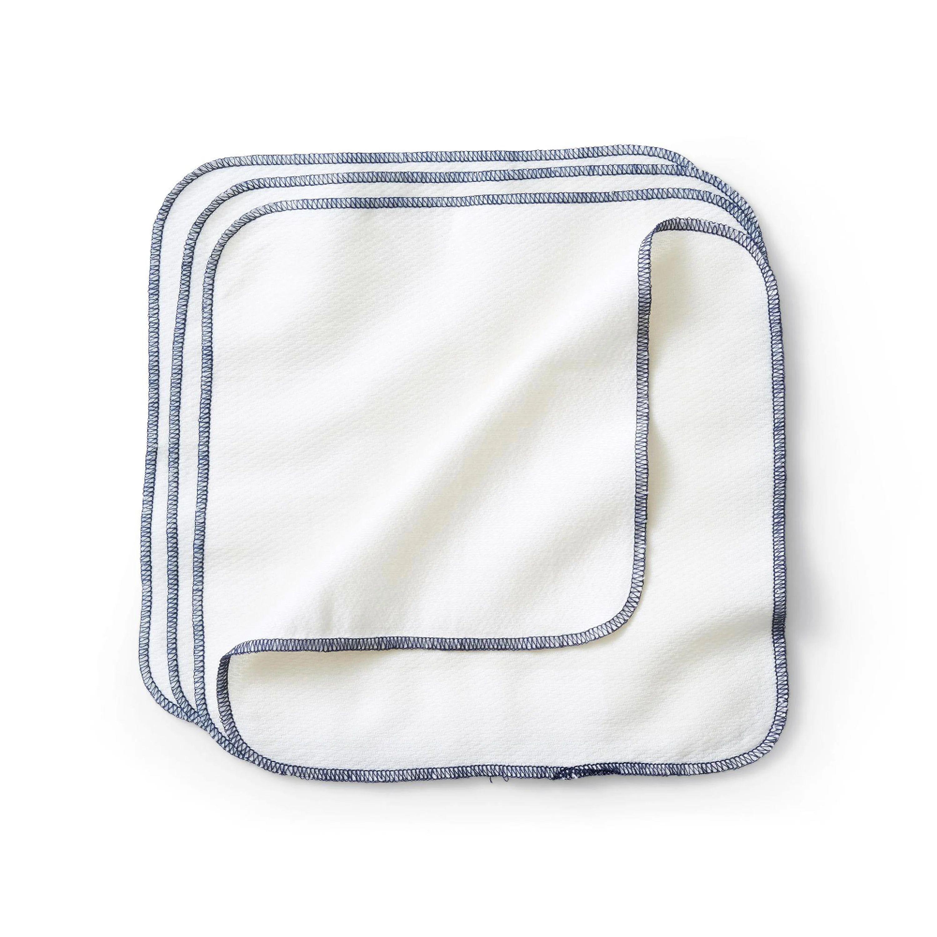 Reusable Baby and All Purpose Wipes, certified unbleached 100% Organic Cotton, 12 Wipes - Image 3