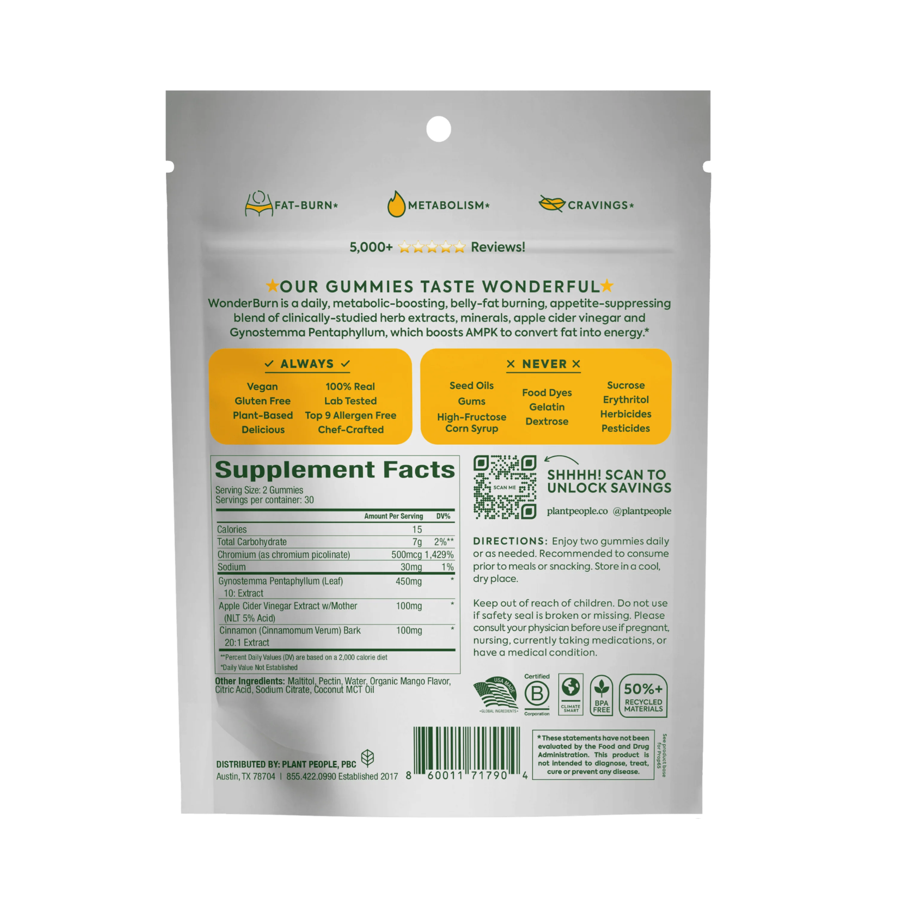 WonderBurn - Metabolism Gummies - Image 3