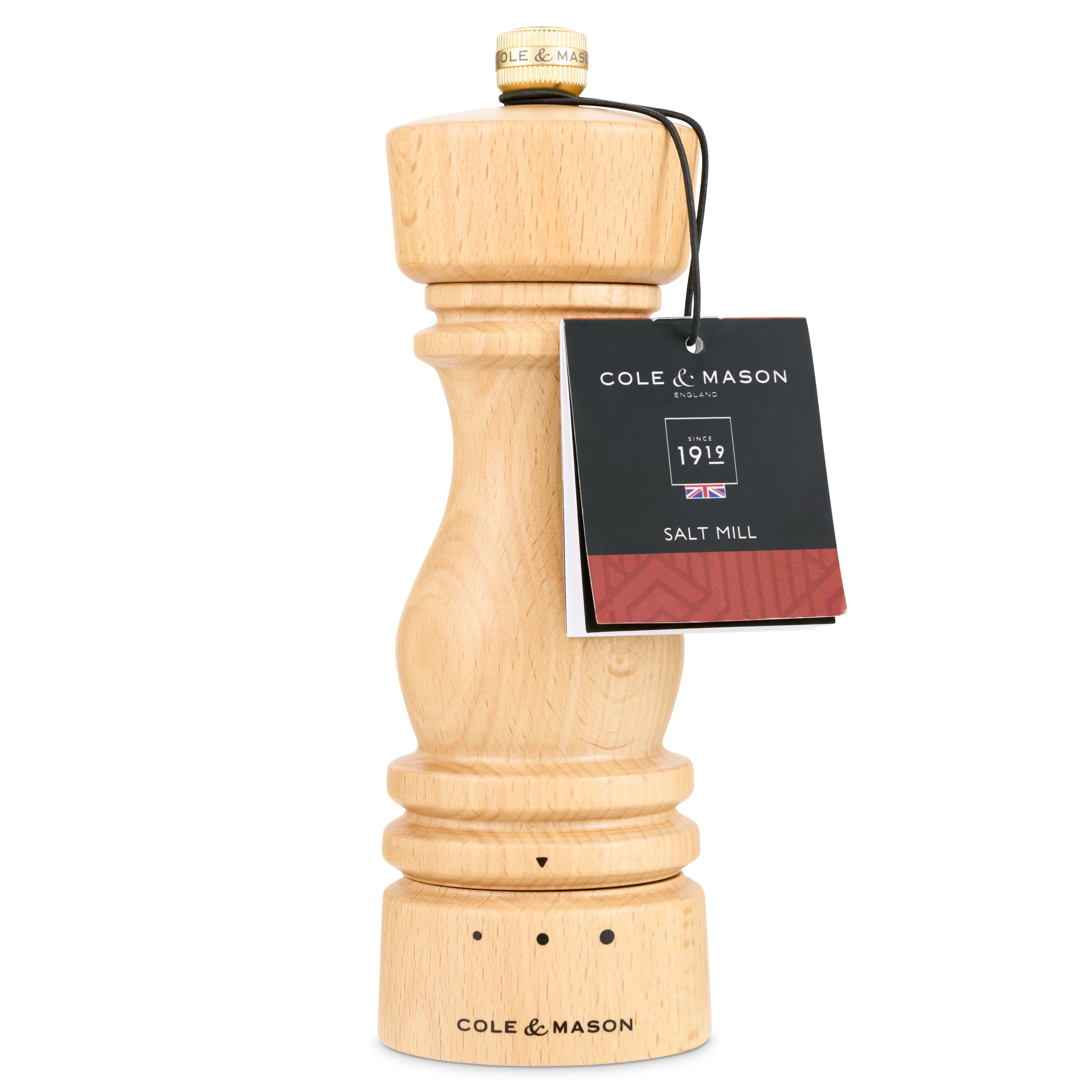 Wood Salt Grinder with Ceramic Grinding Mechanism - Image 3