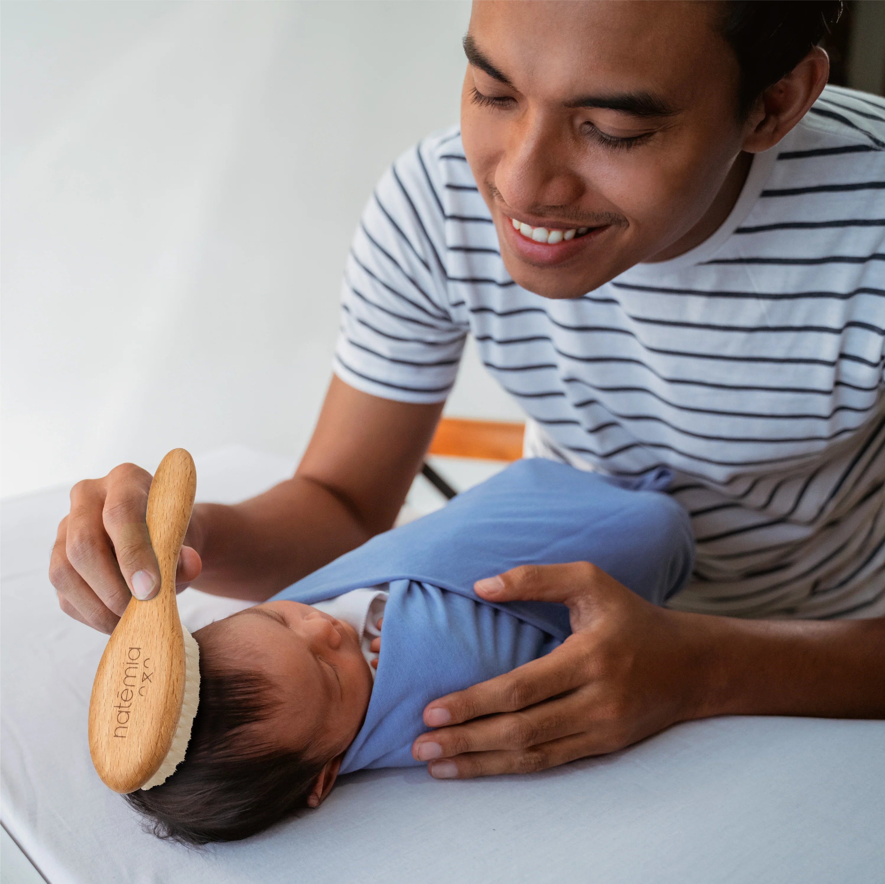 Wooden Baby Hair Brush - Image 5