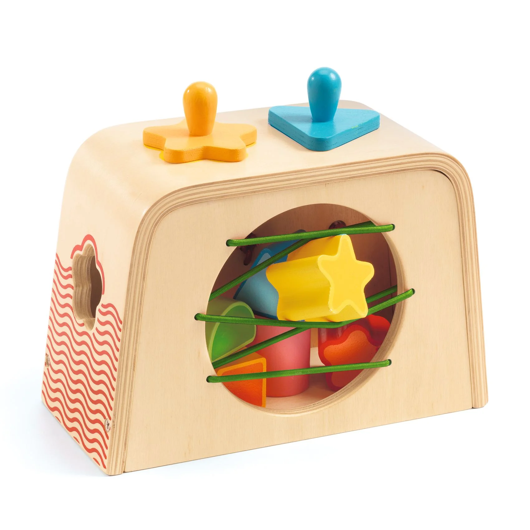 Multi Sensory Wooden Shape Sorter Toy made from FSC® Certified Wood - Image 3