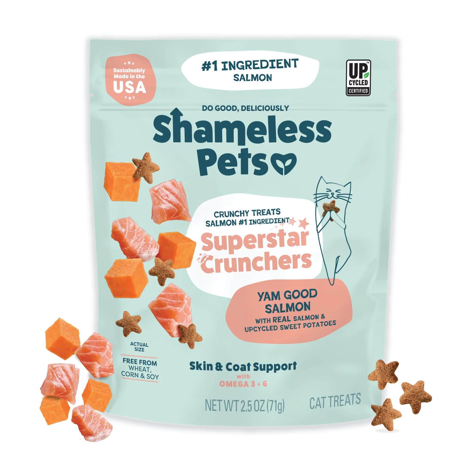 Yam Good Salmon Crunchy Cat Treats - Image 9